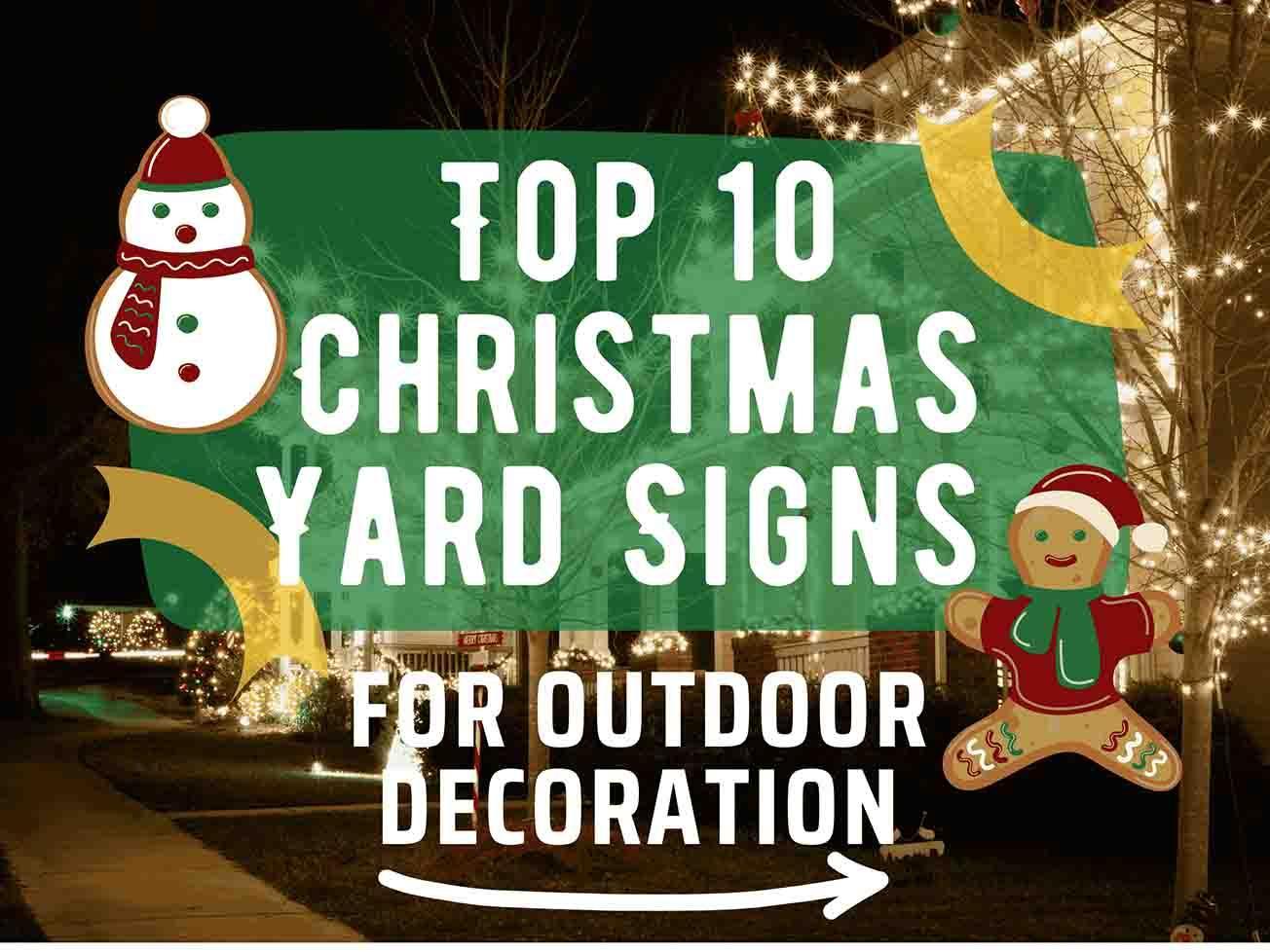 Top 10 Christmas Yard Signs for Outdoor Decoration - YardSigns.com