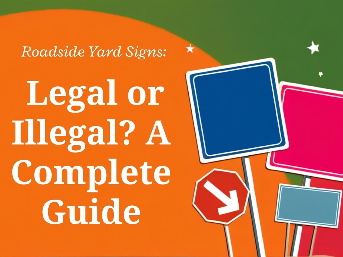 Roadside Yard Signs: Legal or Illegal? A Complete Guide