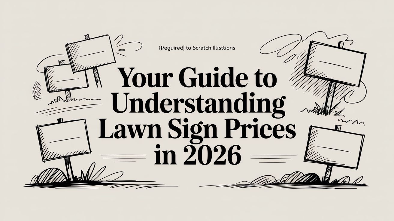 Your Guide to Understanding Lawn Sign Prices in 2026