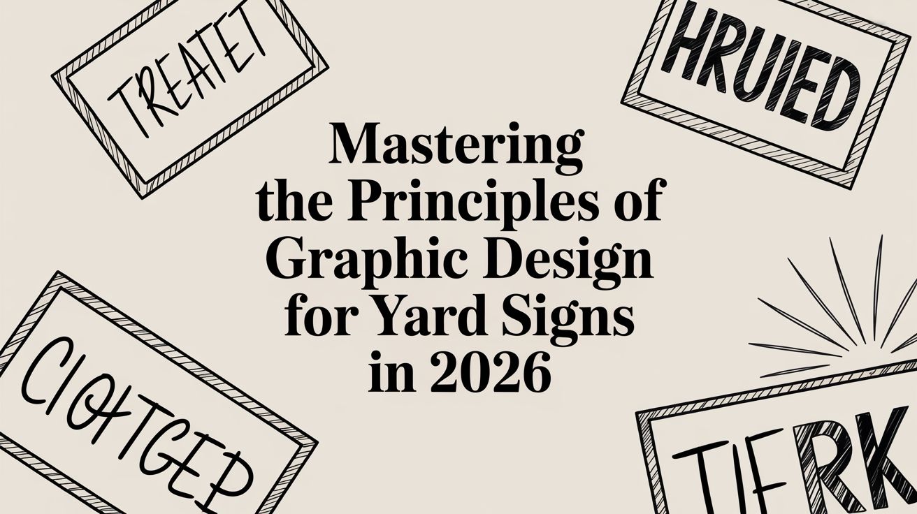 Mastering the principles of graphic design for yard signs in 2026
