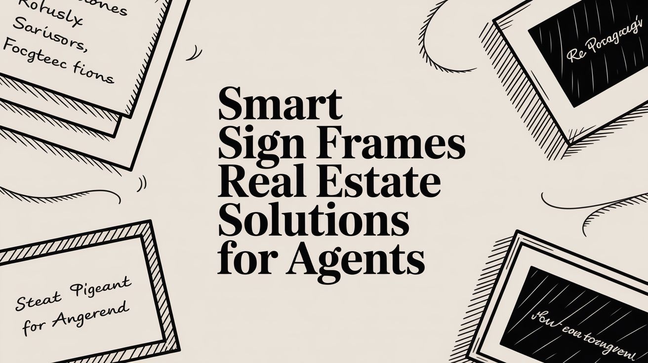 Smart Sign Frames Real Estate Solutions for Agents