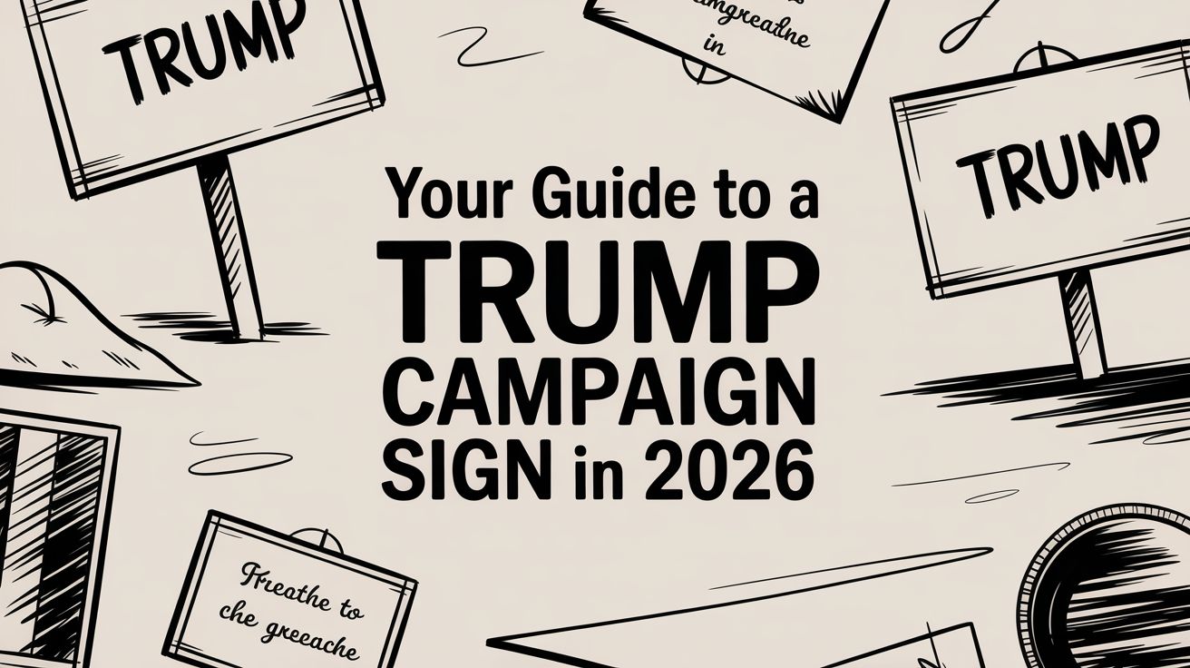 Your Guide to a Trump Campaign Sign in 2026