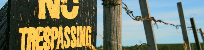 No Trespass Yard Signs