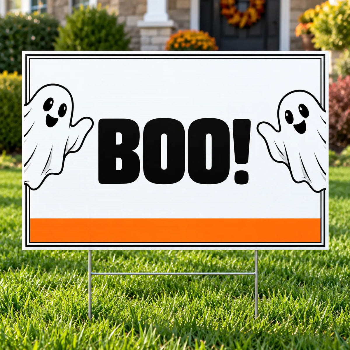 Holiday Signs - Halloween - Classic Friendly Ghosts - Yardsigns.com