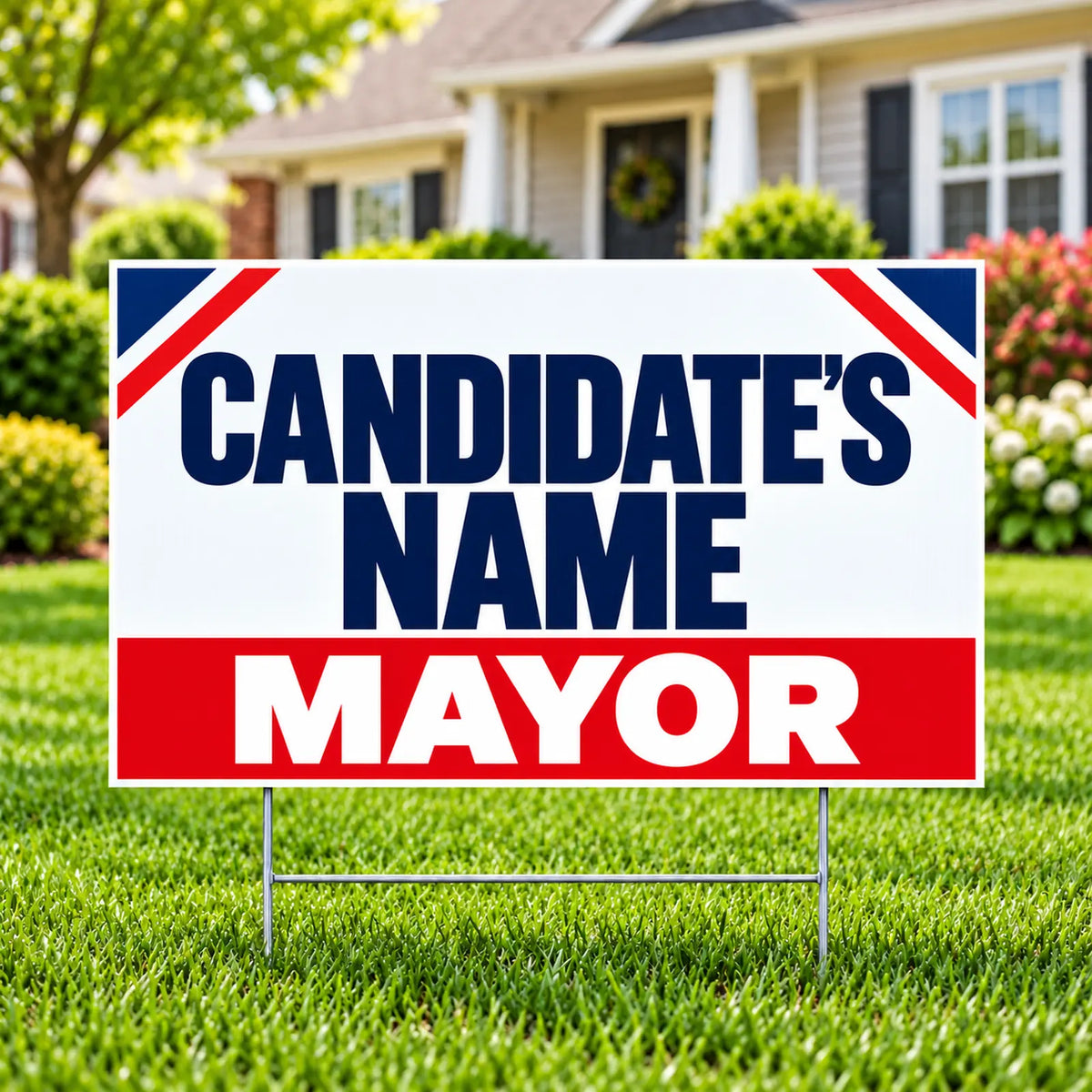Mayor - Patriotic Corner Campaign - Yardsigns.com YardSigns.com