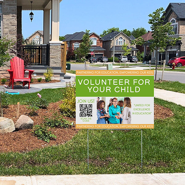 PTA - Volunteer For Your Child - YardSigns.com