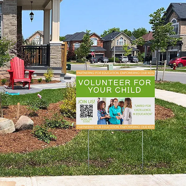 PTA - Volunteer For Your Child YardSigns.com