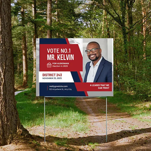 Local Political - Alderman We Can Trust YardSigns.com