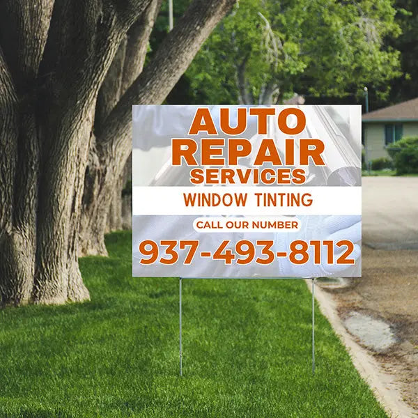 Auto Repair - Window Tinting YardSigns.com