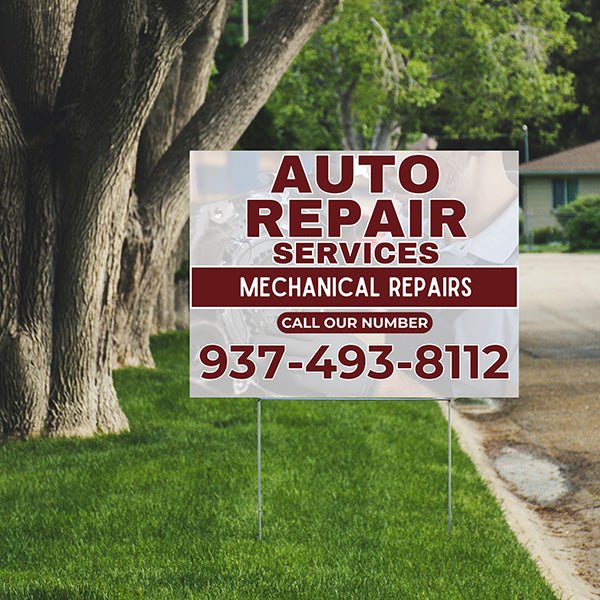Auto Repair - Mechanical Repairs - YardSigns.com