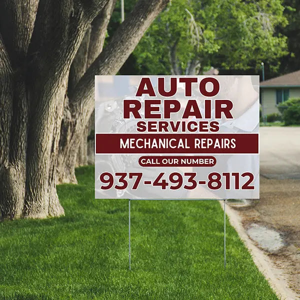 Auto Repair - Engine Diagnostics and Repair YardSigns.com
