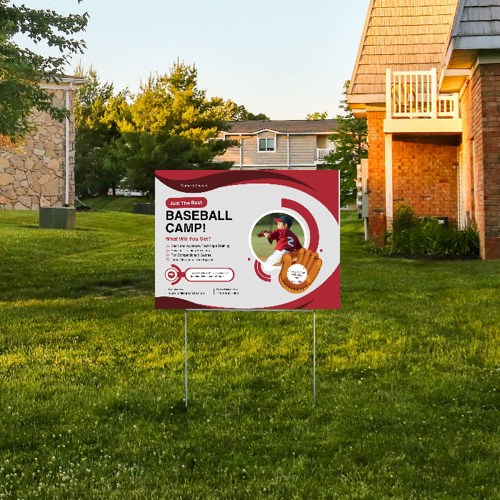 Baseball - Camp - YardSigns.com