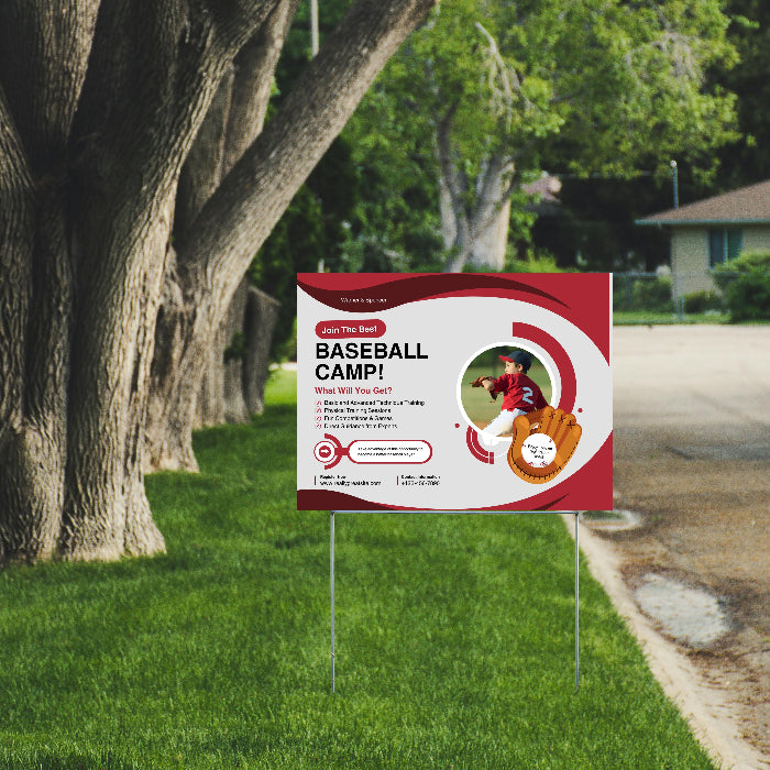 Baseball - Camp - YardSigns.com