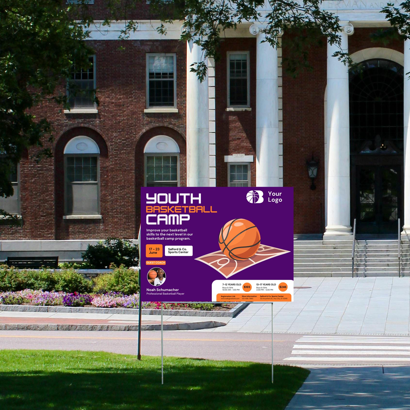 Basketball - Youth Basketball Camp - YardSigns.com