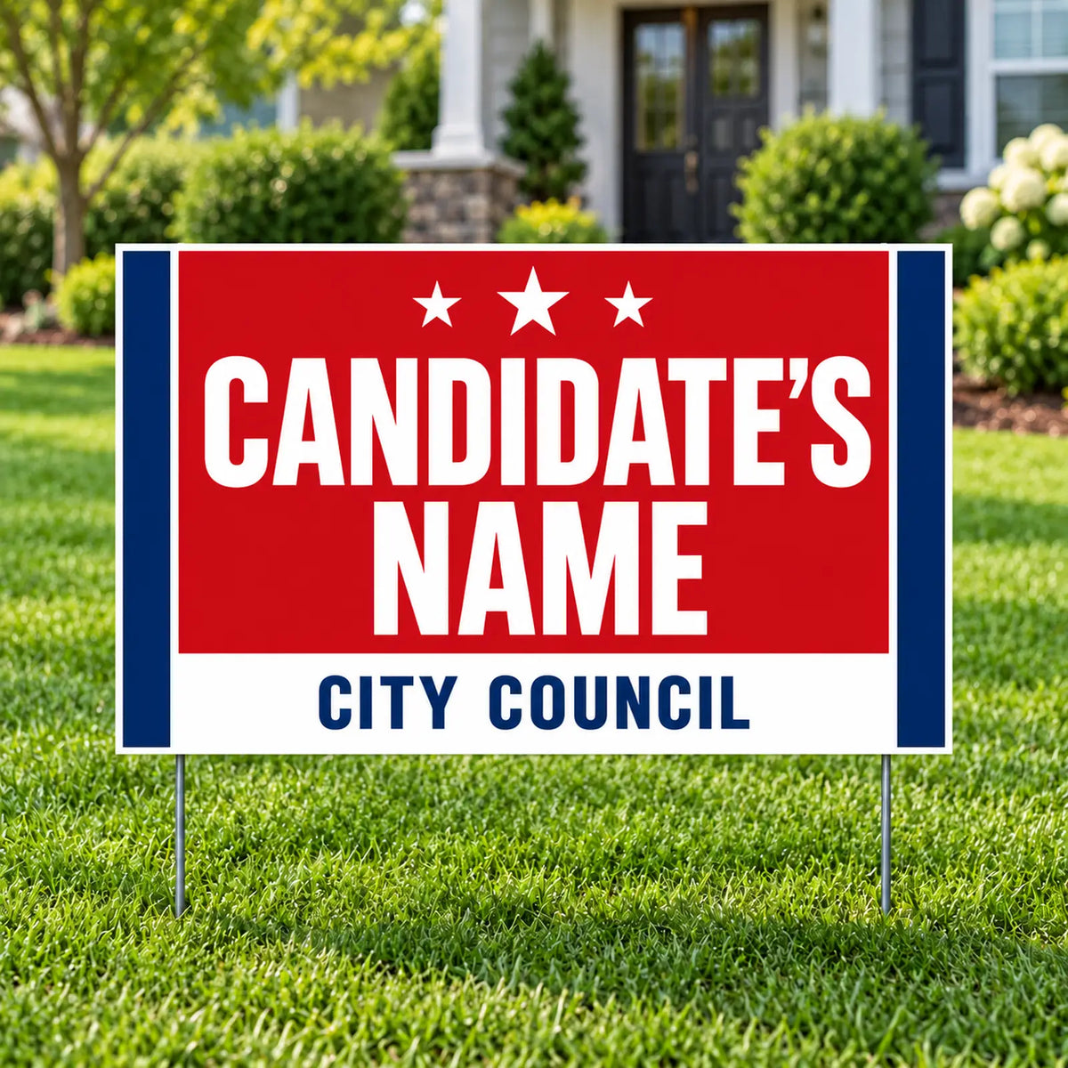 City Council - Bold Red Patriot Campaign - Yard Signs.com YardSigns.com