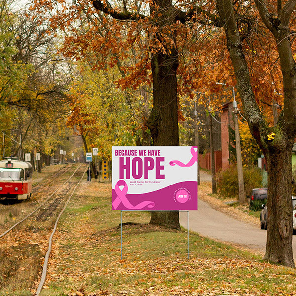 Special Events - Fundraising - Cancer Awareness - YardSigns.com