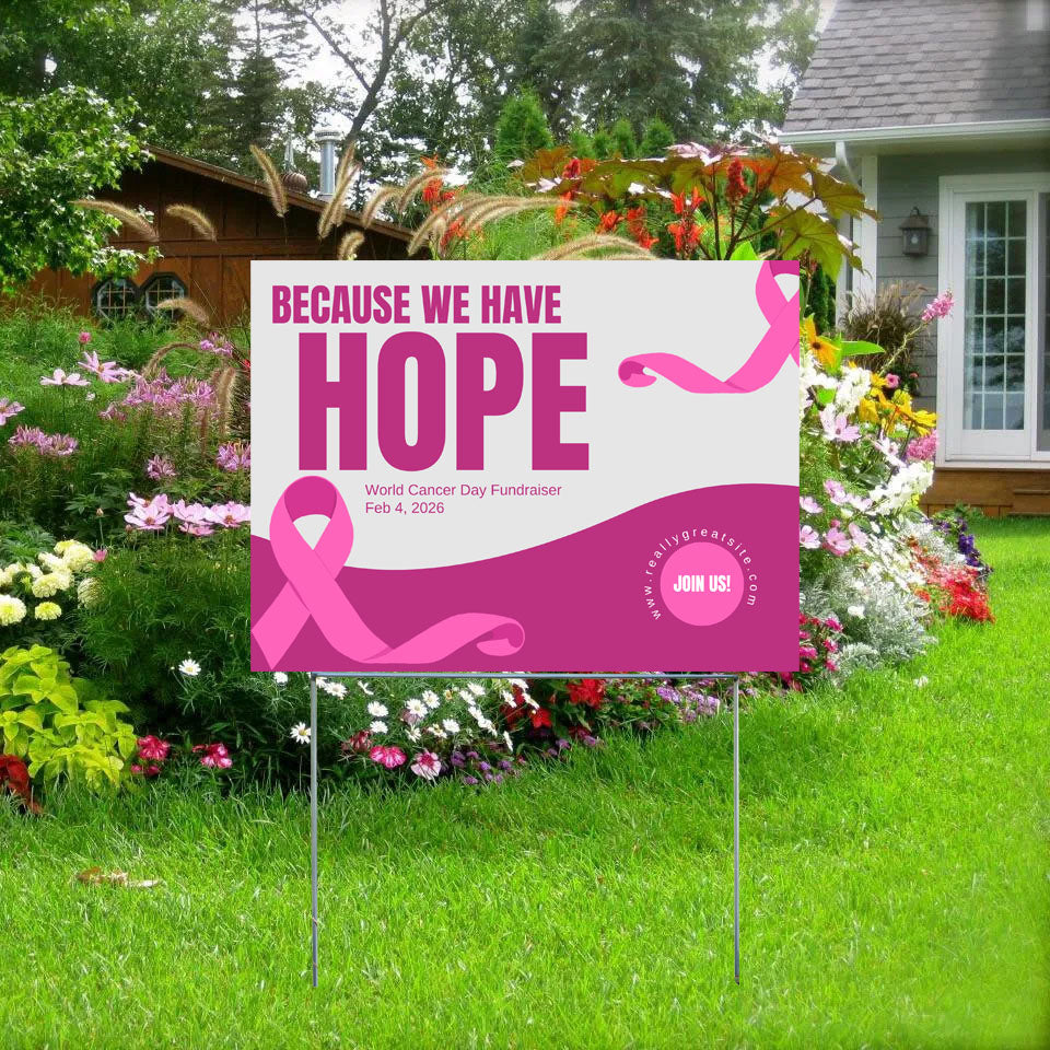 Special Events - Fundraising - Cancer Awareness - YardSigns.com