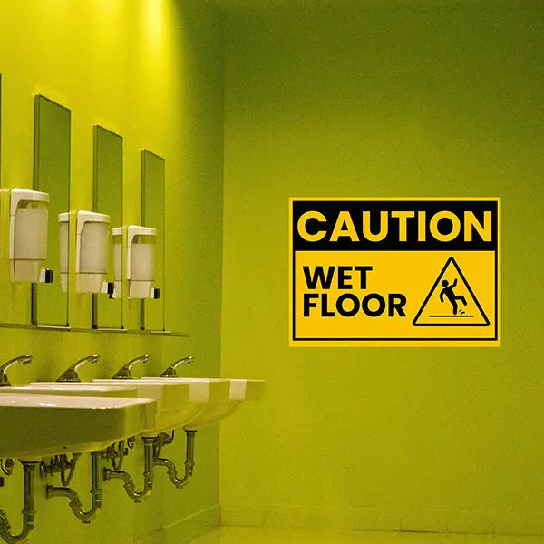 Caution Sign - Wet Floor YardSigns.com