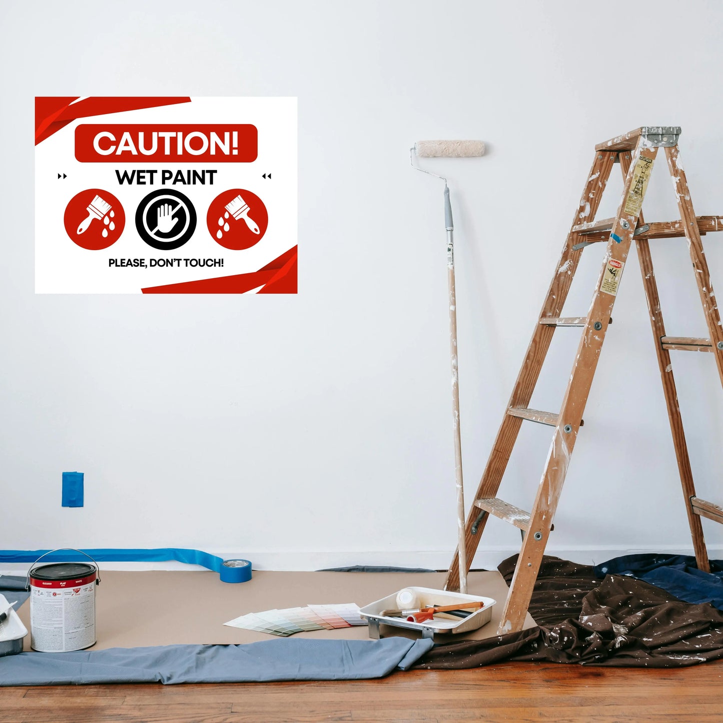 Caution Sign - Wet Paint YardSigns.com