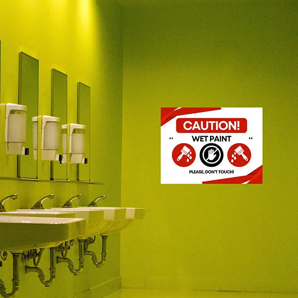 Caution Sign - Wet Paint YardSigns.com