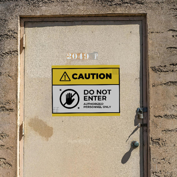 Caution Sign - Do Not Enter - YardSigns.com