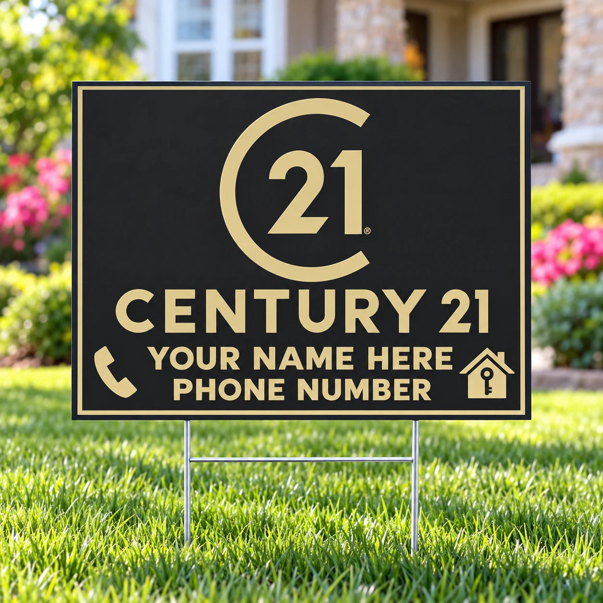 Real Estate - Century 21 - For Sale - Charcoal Classic YardSigns.com