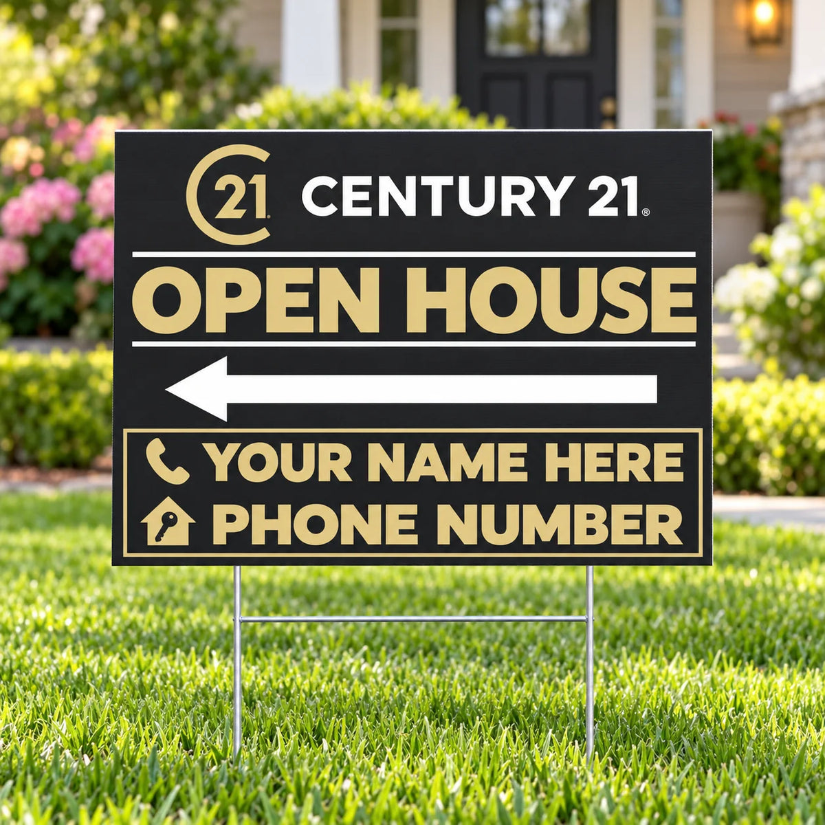 Real Estate - Century 21 - Open House - Lines YardSigns.com
