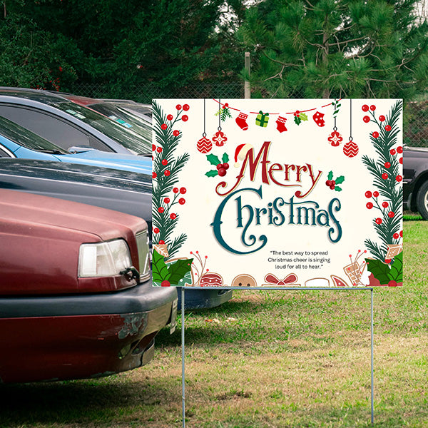 Holiday Signs - Merry Christmas - YardSigns.com
