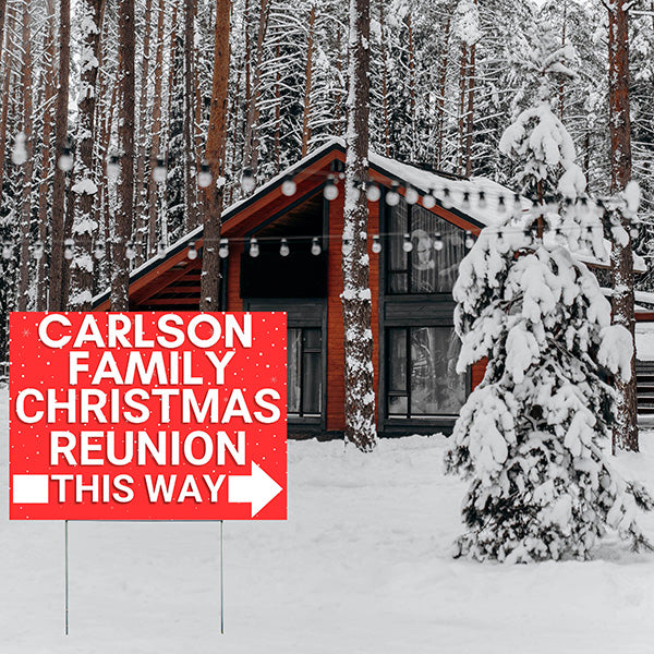 Christmas - Reunion - To the Right - YardSigns.com