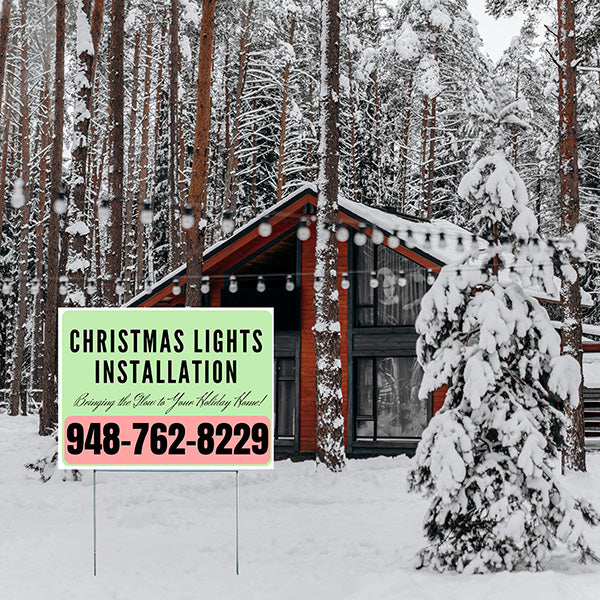 Holiday Signs - Christmas Lights - Bringing the Glow to Your Holiday Home! - YardSigns.com