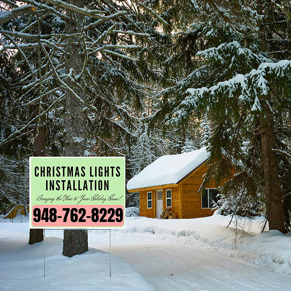 Holiday Signs - Christmas Lights - Bringing the Glow to Your Holiday Home! - YardSigns.com