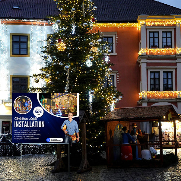 Holiday Signs - Christmas Lights - Lights Installation - YardSigns.com
