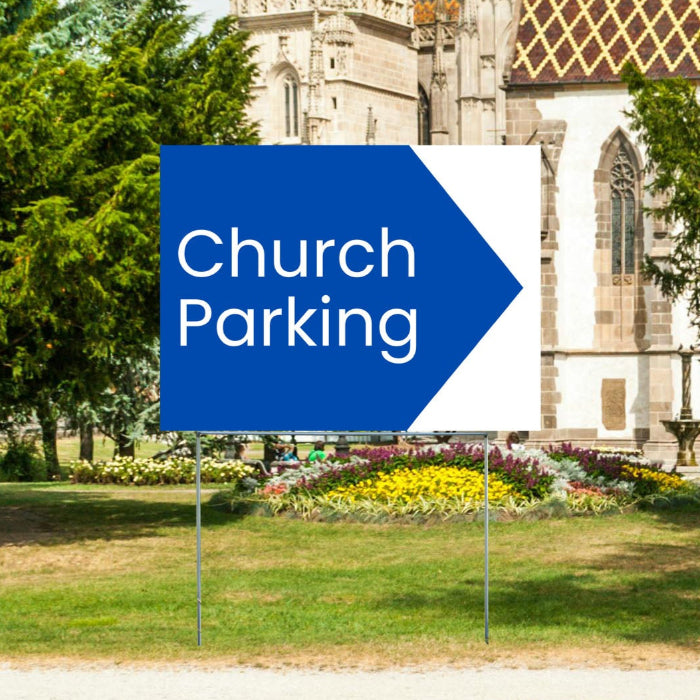 Church Signs - Parking - YardSigns.com