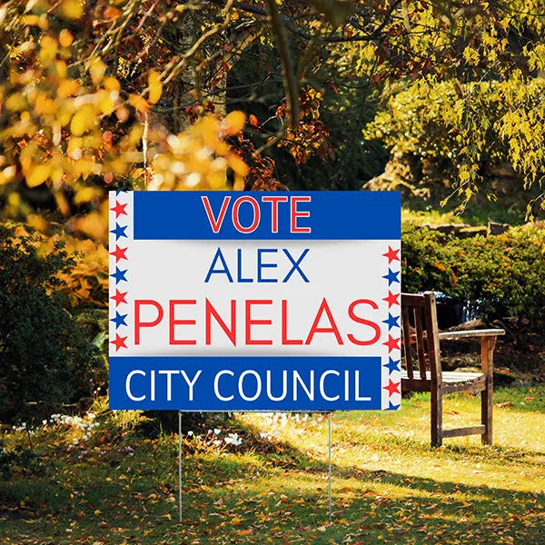 City Council - Stars on the side - YardSigns.com