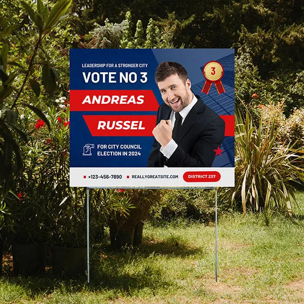 City Council - Leadership for a Stronger City YardSigns.com