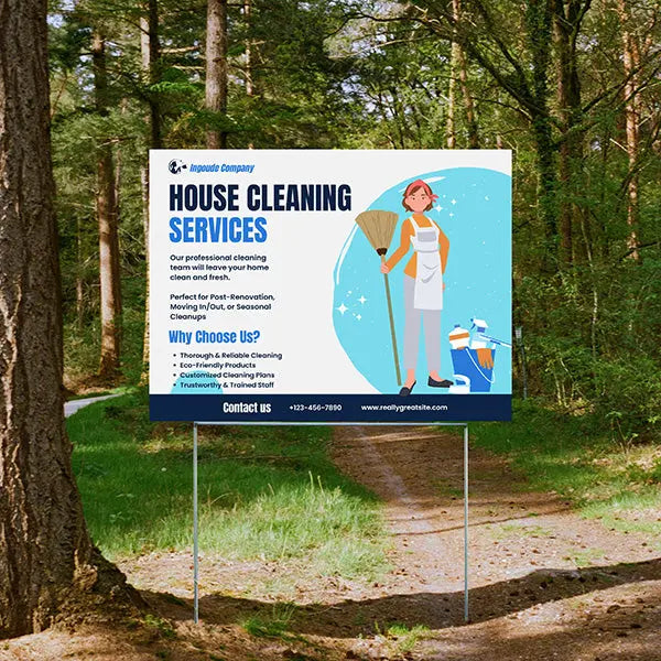 Cleaners/Maids Signs - Perfect for Post-Renovation YardSigns.com