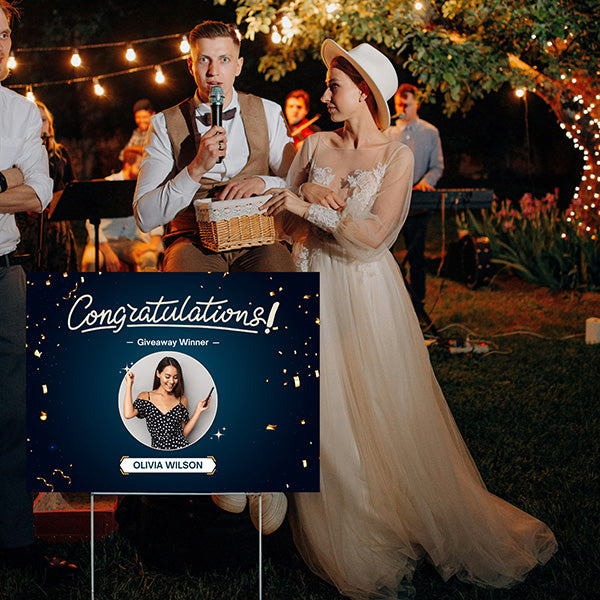 Special Events - Congratulations Sign - Winner Announcement - YardSigns.com