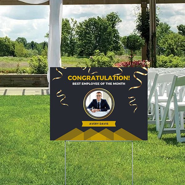 Special Events - Congratulations Sign - Employee of the Month - YardSigns.com