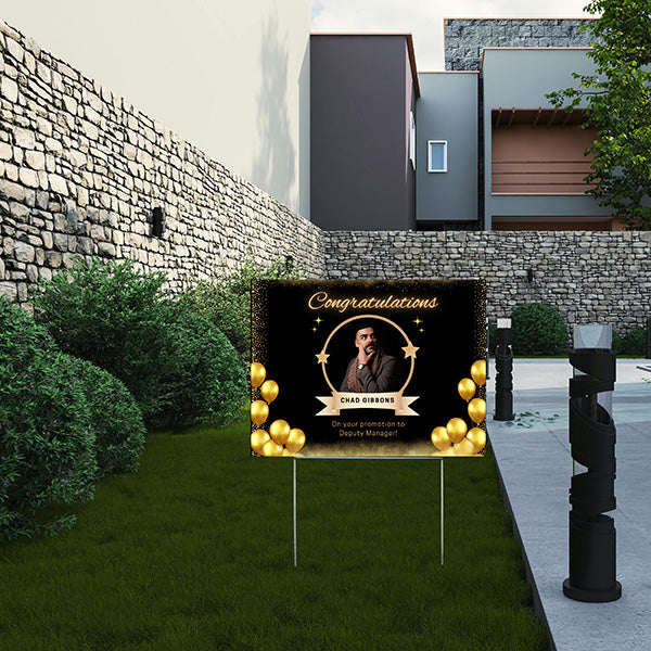 Special Events - Congratulations Sign -Employee Promotion - YardSigns.com
