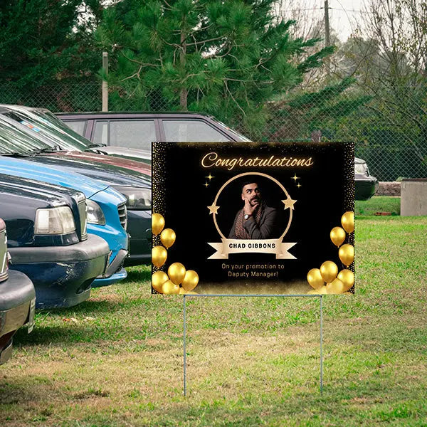 Special Events - Congratulations Sign -Employee Promotion YardSigns.com