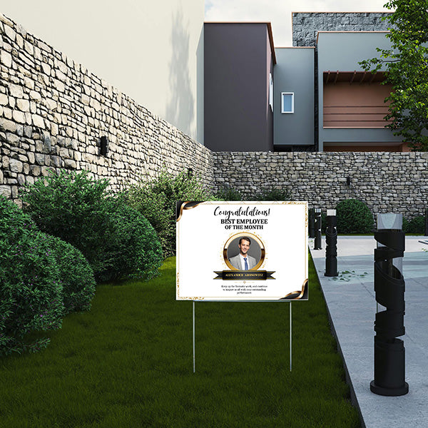 Special Events - Congratulations Sign -Best Employee of the Month - YardSigns.com