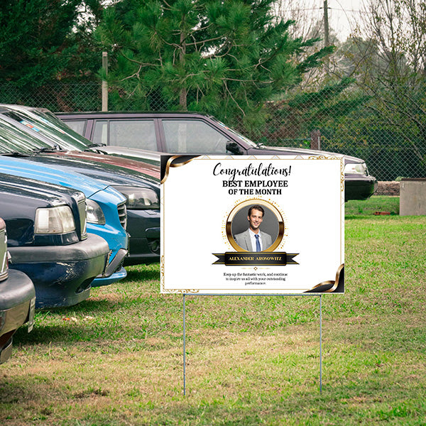 Special Events - Congratulations Sign -Best Employee of the Month - YardSigns.com
