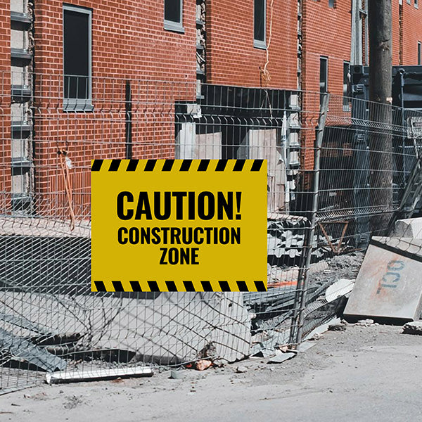 Construction Sign - Caution - YardSigns.com