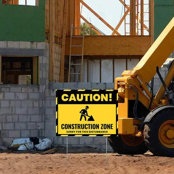 Construction Sign - Construction Zone YardSigns.com