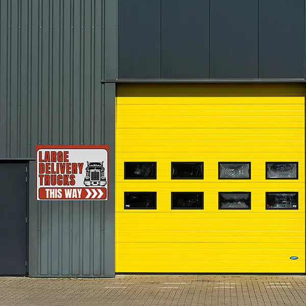 Delivery - Large Trucks This Way YardSigns.com
