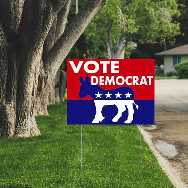 Democrat Signs - Vote Democrat - YardSigns.com