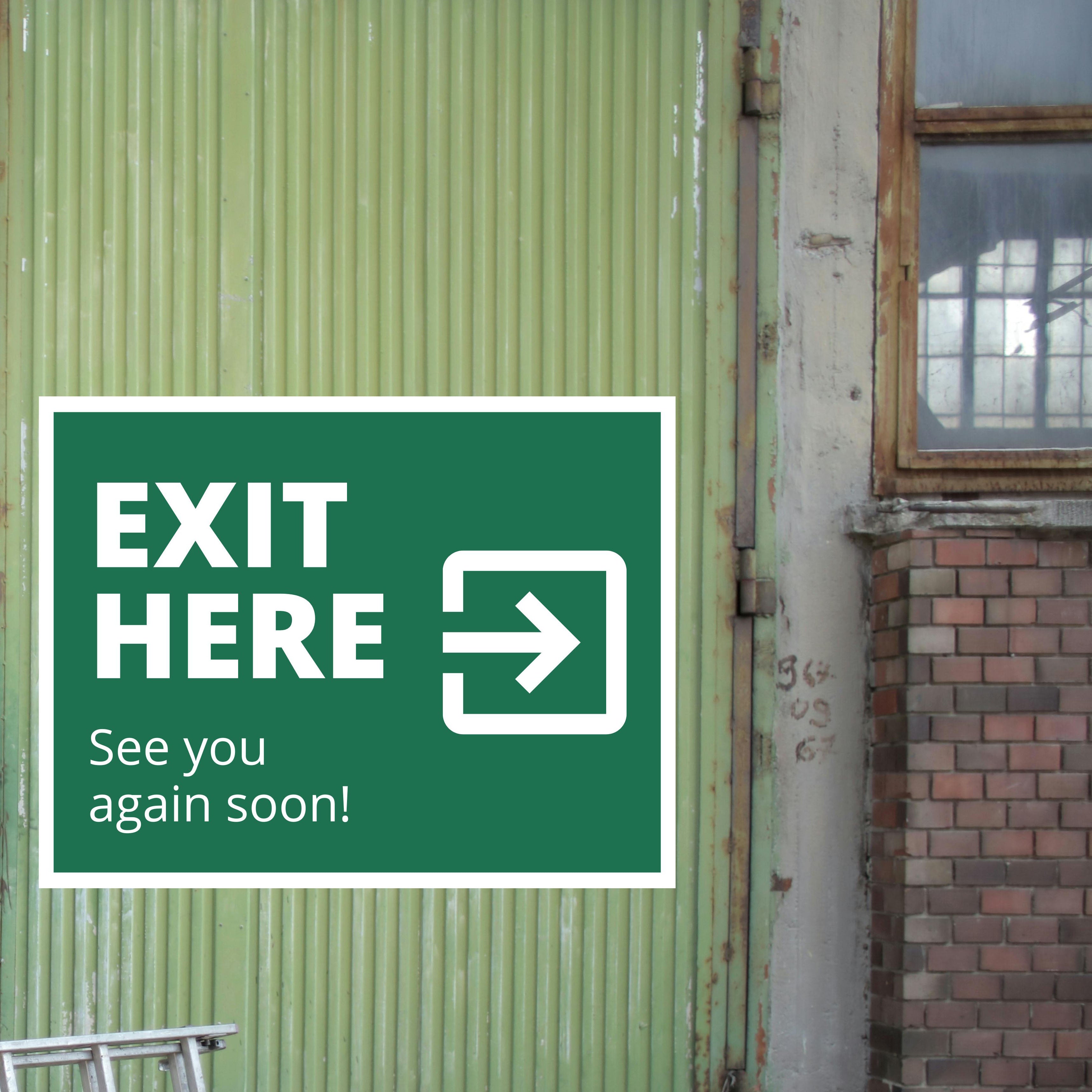 Directions - Exit Here - YardSigns.com