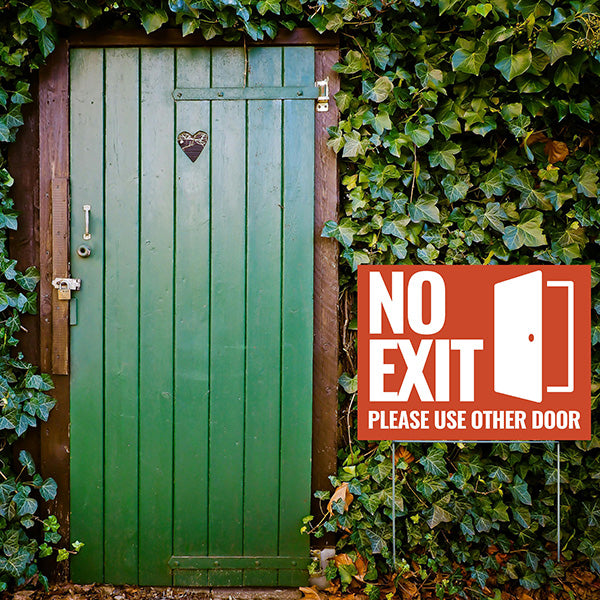 Directions - No Exit - YardSigns.com