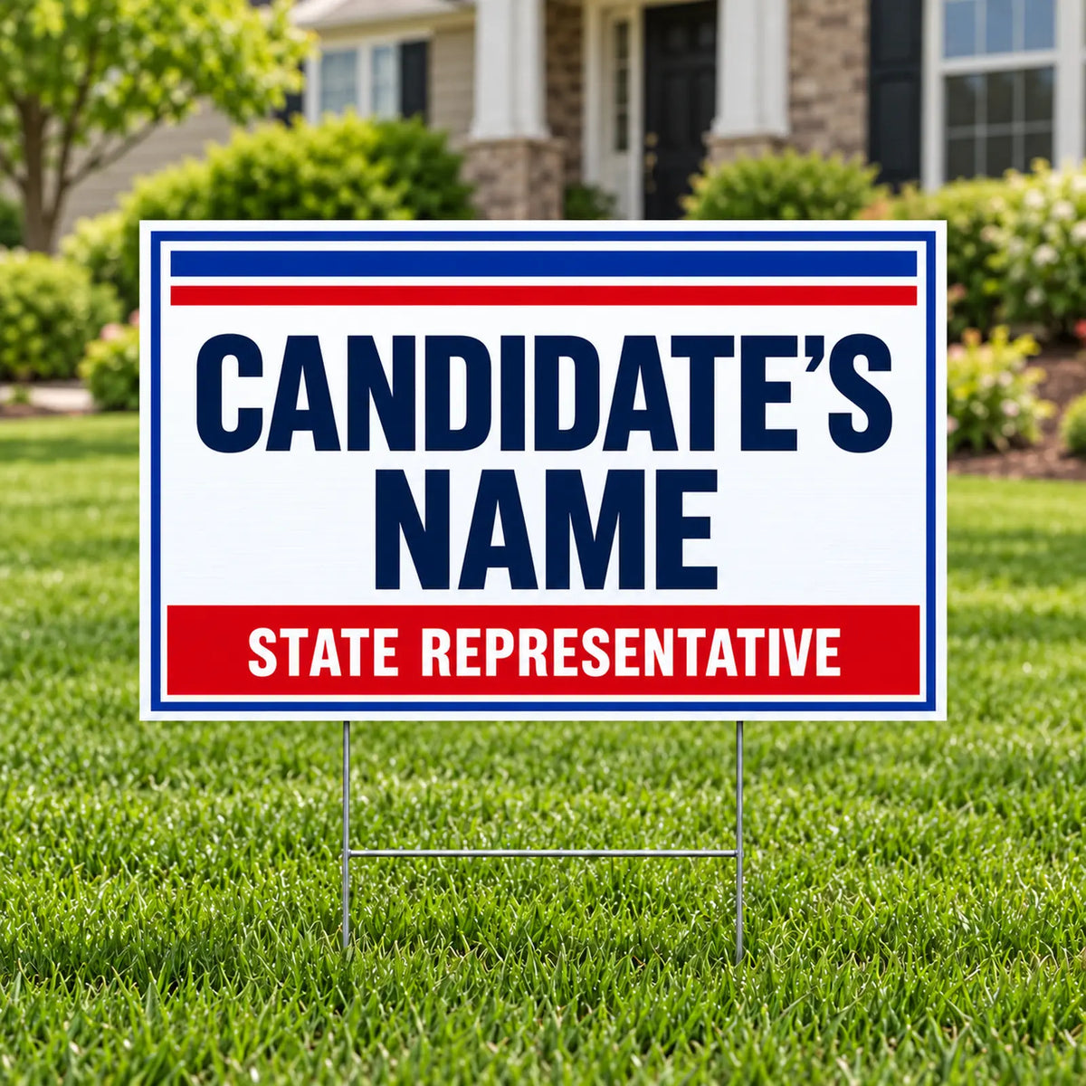 State - Double Border Election Campaign - Yardsigns.com YardSigns.com