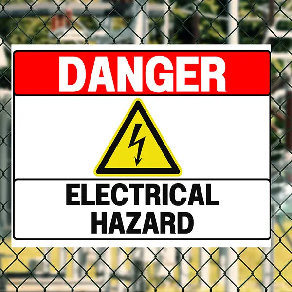 Caution Sign - Danger Electrical Hazard YardSigns.com